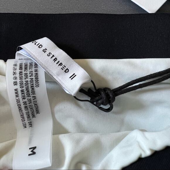 Solid and Striped Black Gingham Bikini Bottom The Monika medium - Picture 5 of 5